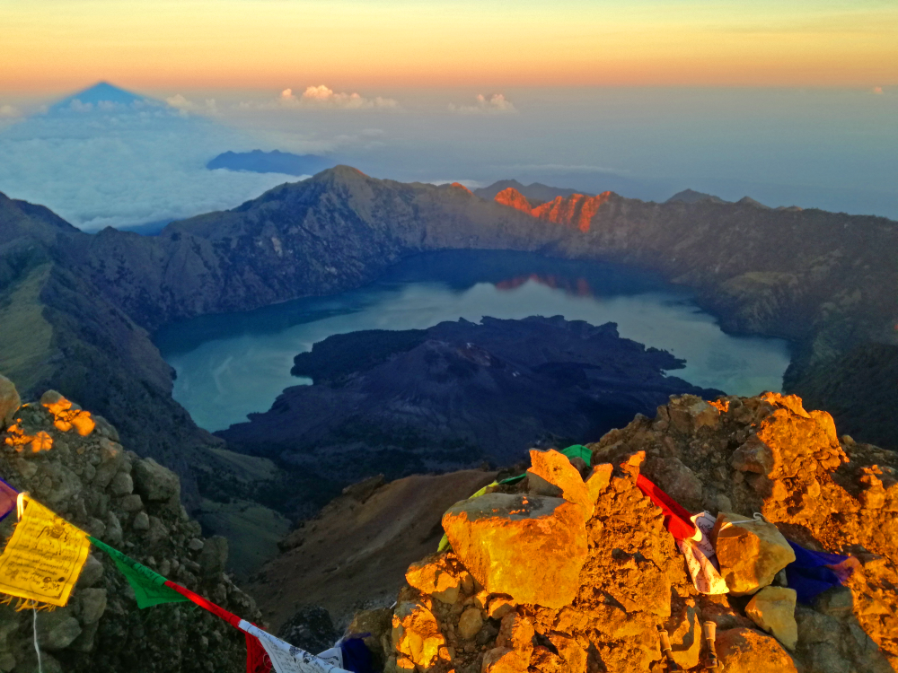 Mount Rinjani Lombok, Indonesië, Zuid Oost-Azië